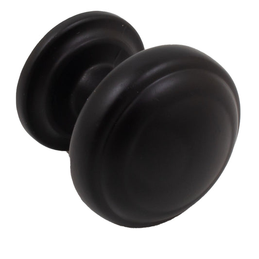 Stone Harbor Hardware Alesund Cabinet Knob, 1-1/4 Inches, Matte Black