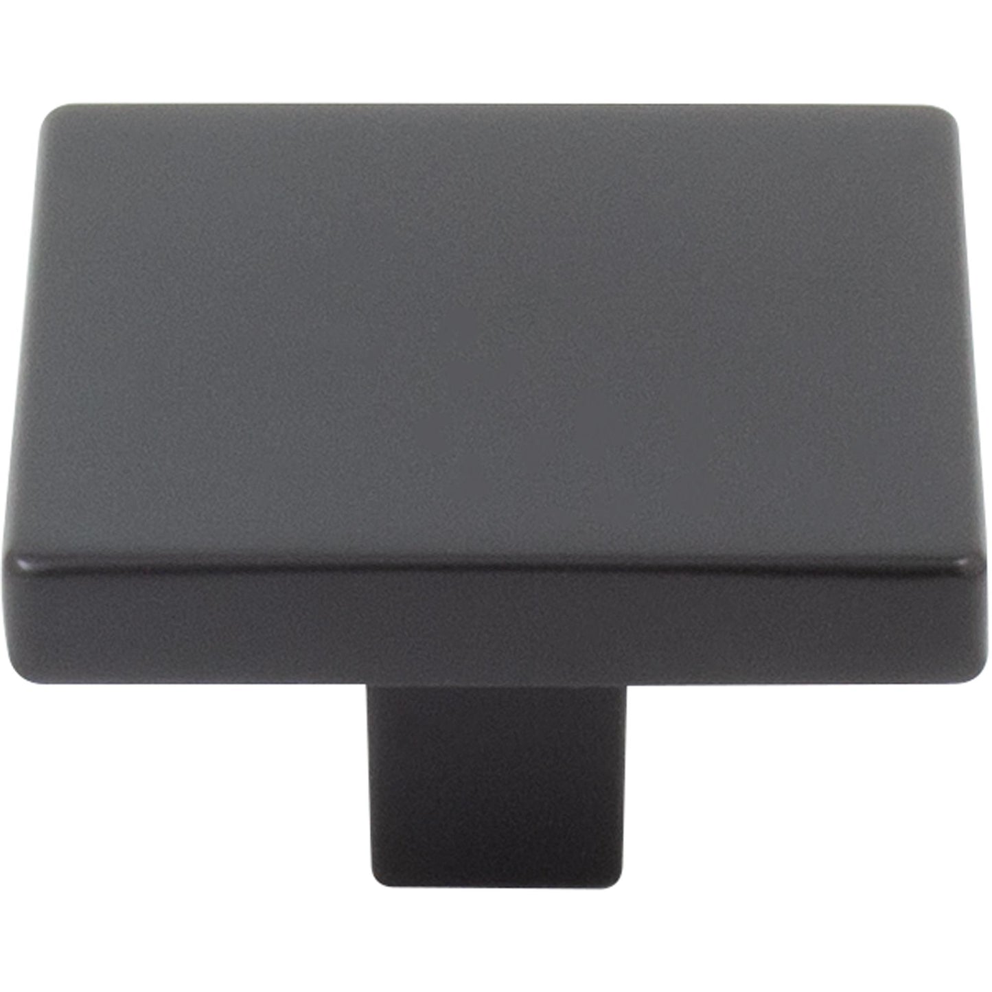 Stone Harbor Hardware Contemporary Square Cabinet Knob, 1-1/2 Inches, Zinc Base Material, Matte Black