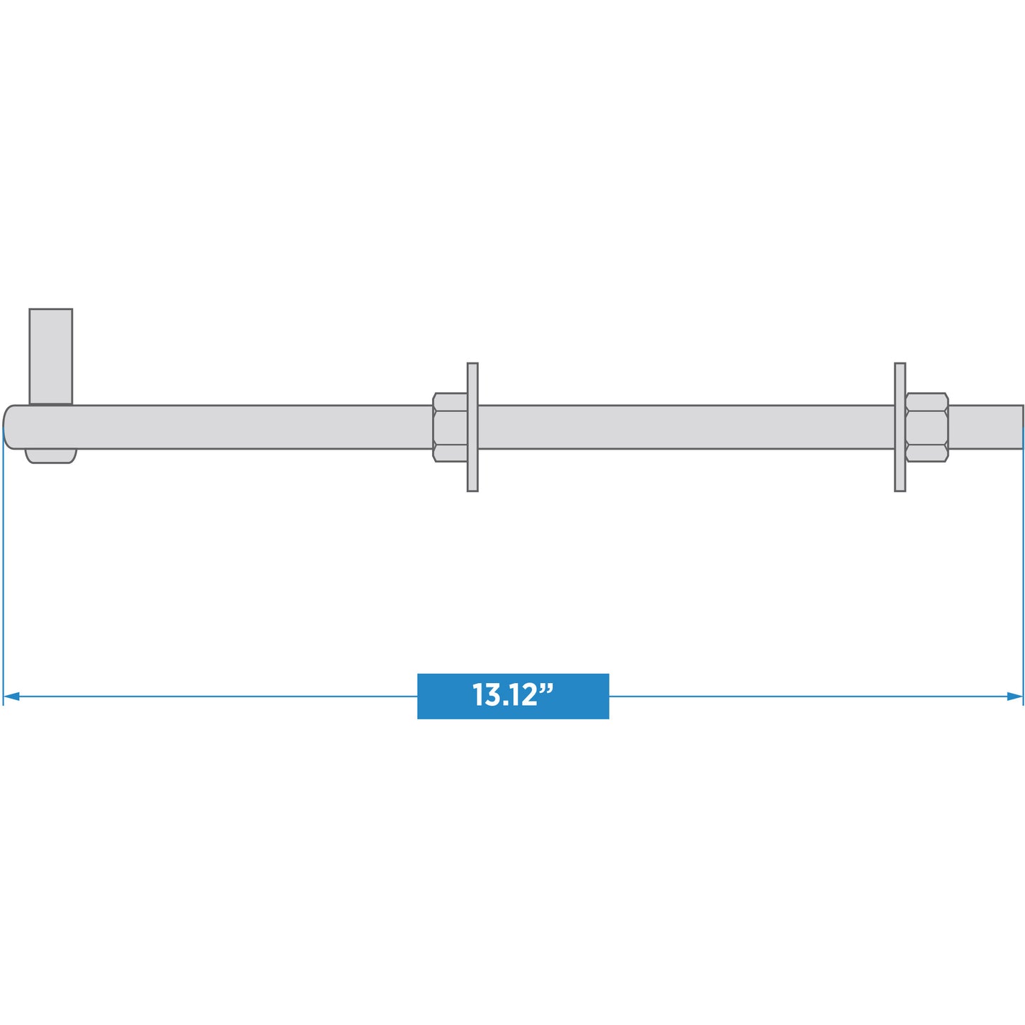 National Hardware 293BC 5/8”x12” Bolt Hook