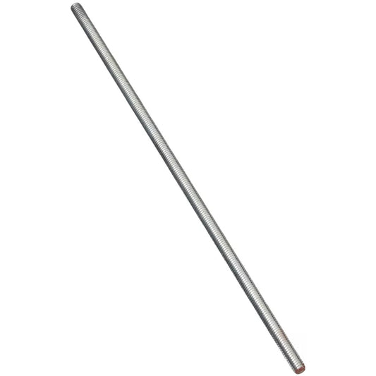 4000BC 5/16" -18 x 12" Steel Threaded Rod - Zinc Plated