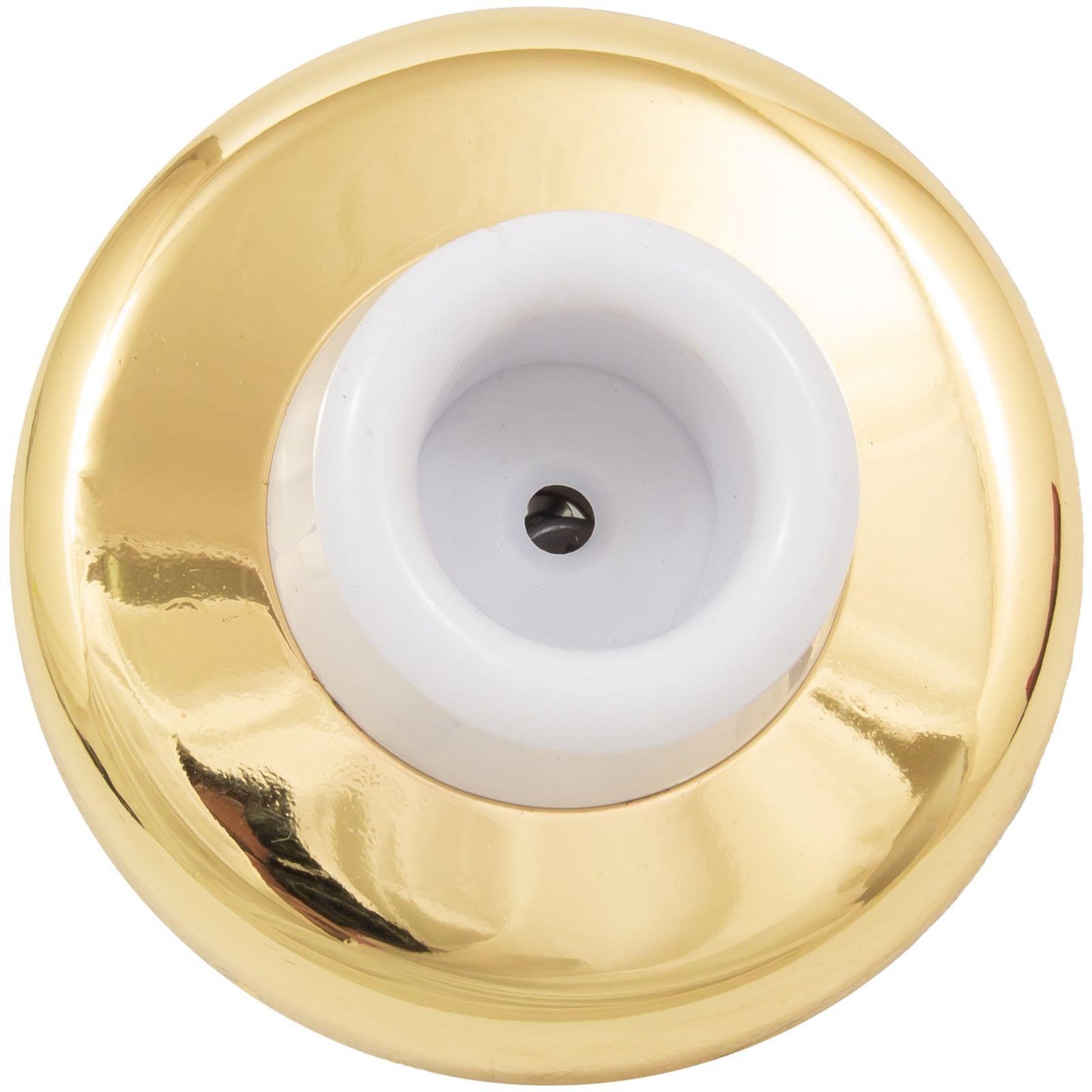 Stone Harbor Hardware Concave Wall Door Stop, 2-1/4 Inches, Polished Brass