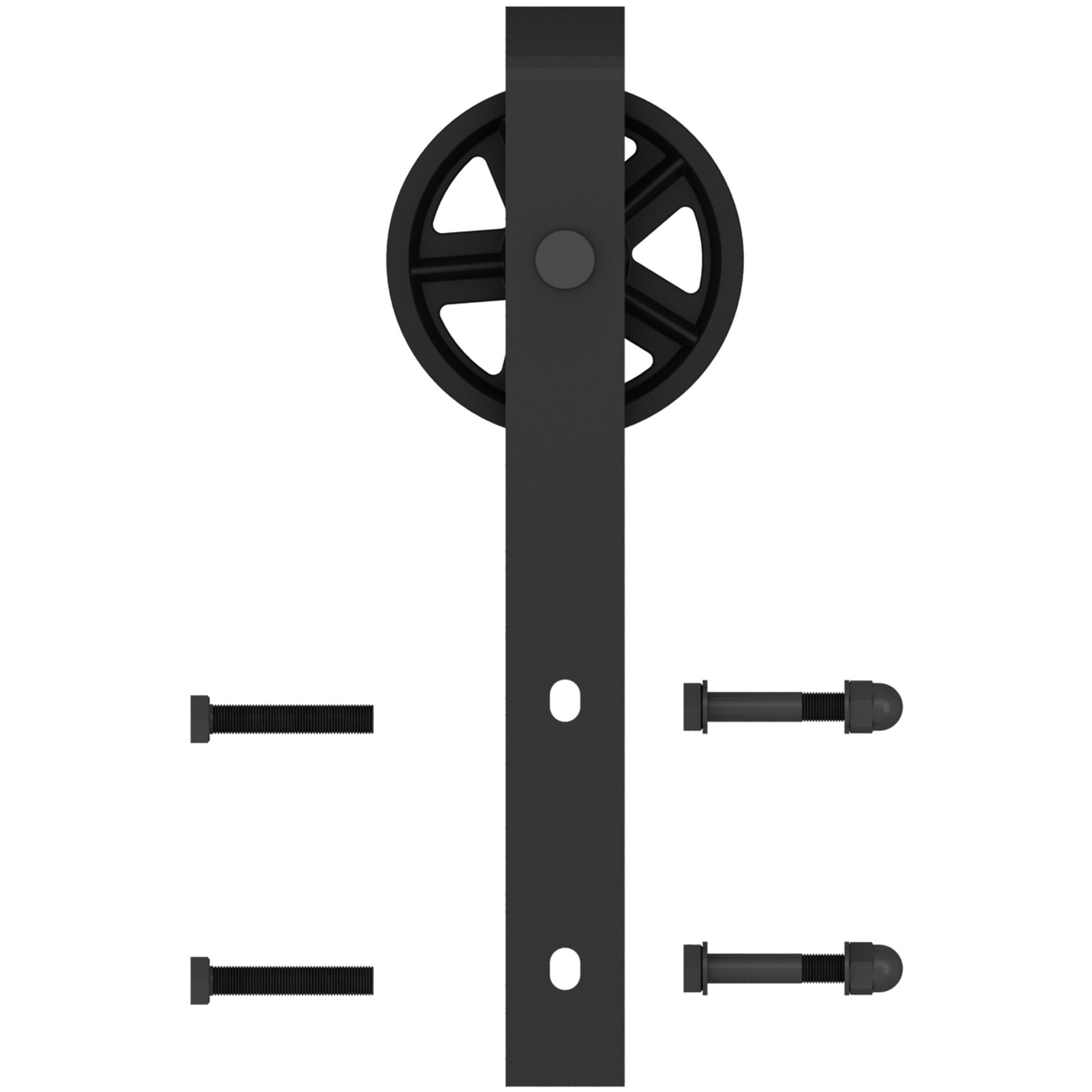 Wagon Wheel Strap Hanger with Fasteners (No Track)