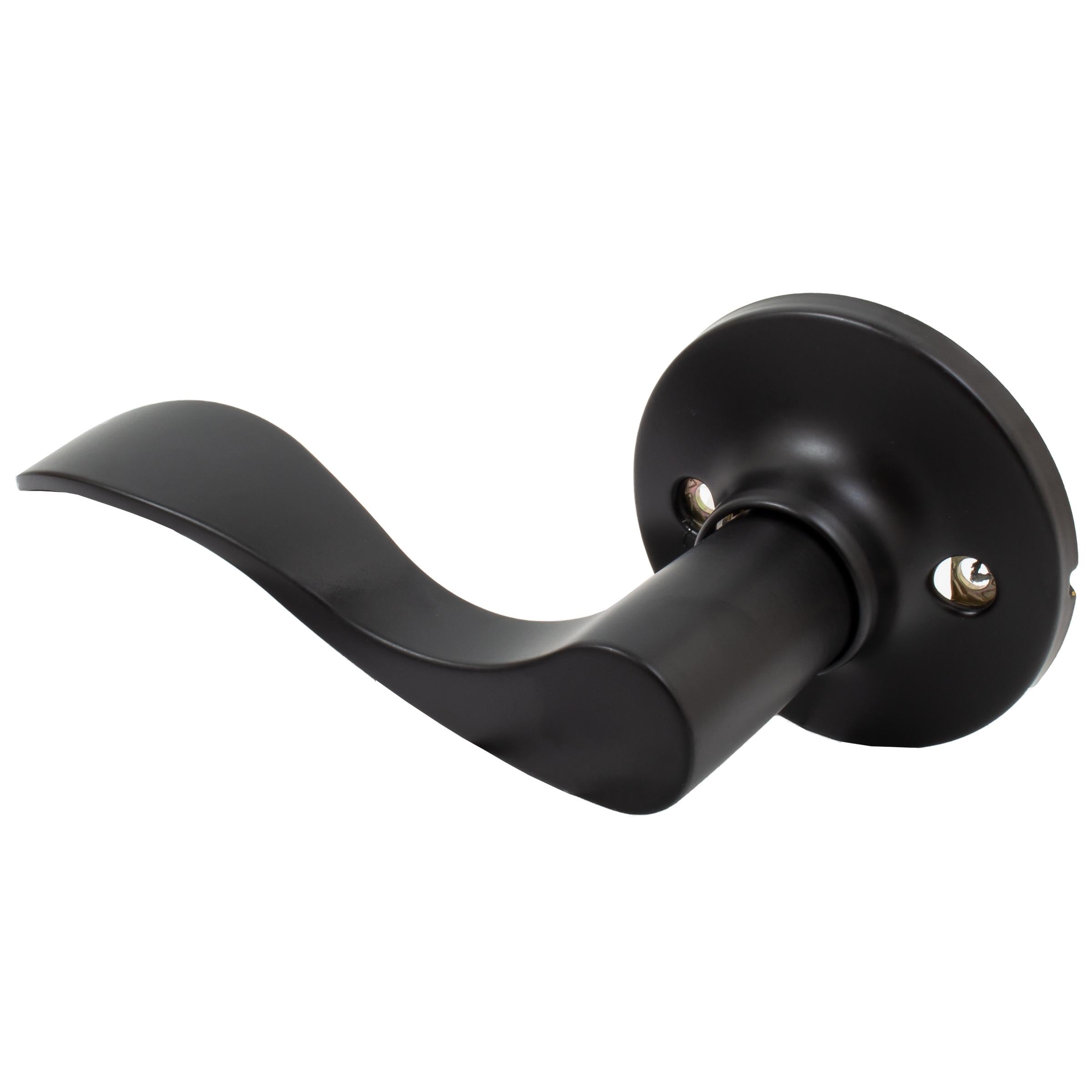 Stone Harbor Hardware Beaverton Door Lever, Dummy (Non-Turning) Latch, Left-Handed, Matte Black