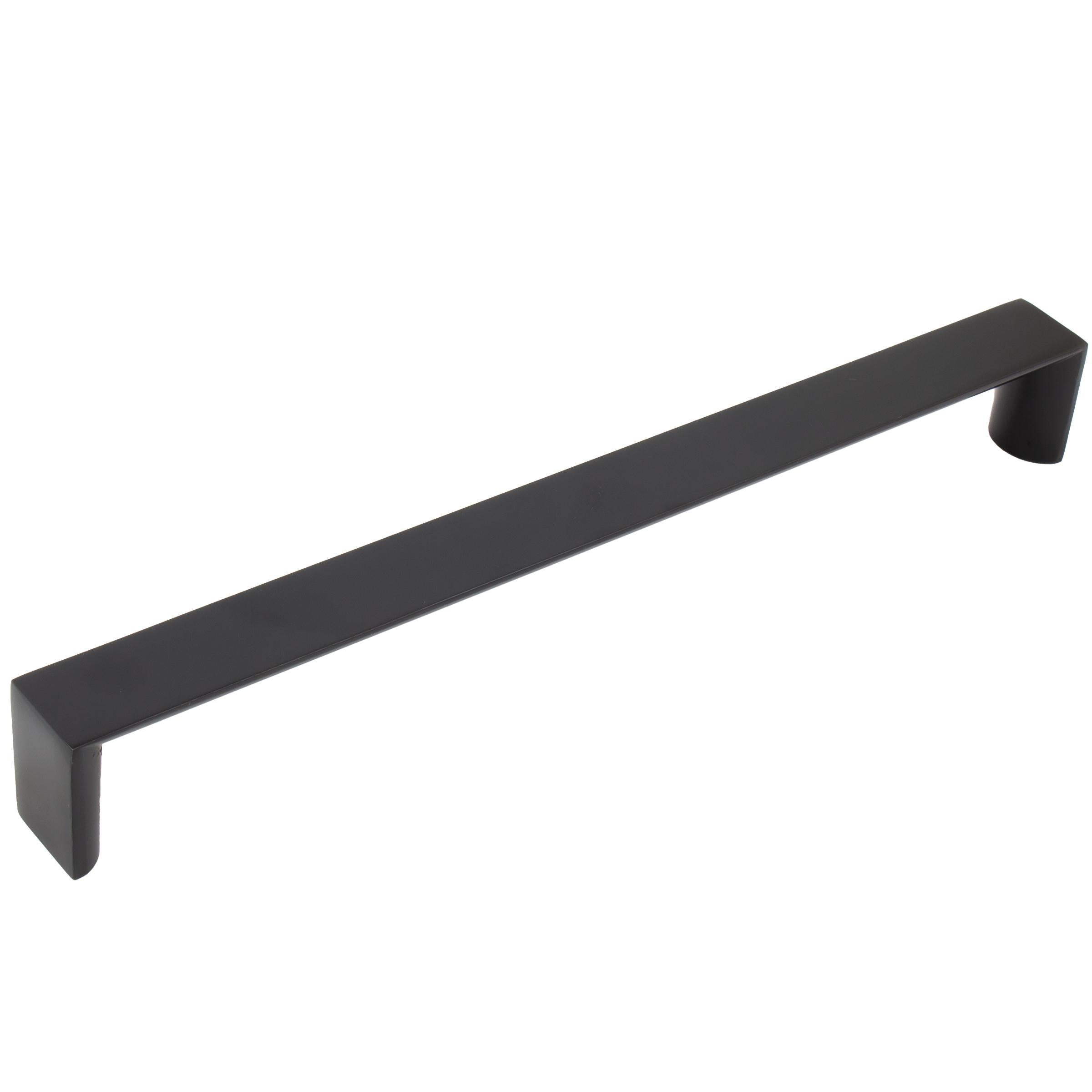 Stone Harbor Hardware Plateau Cabinet Pull, 224 Millimeters, Matte Black
