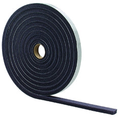02071 - Low Density Open-Cell Foam Tape, 3/16" x 3/8" x 17', Gray