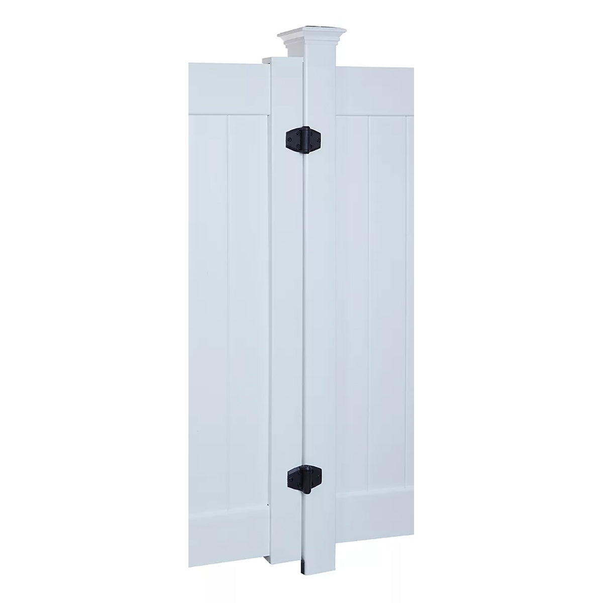 V6216 3-9/16" x 5-1/4" Tru-Close Spring Hinge Wide Design for Wood / Vinyl Gates - Black