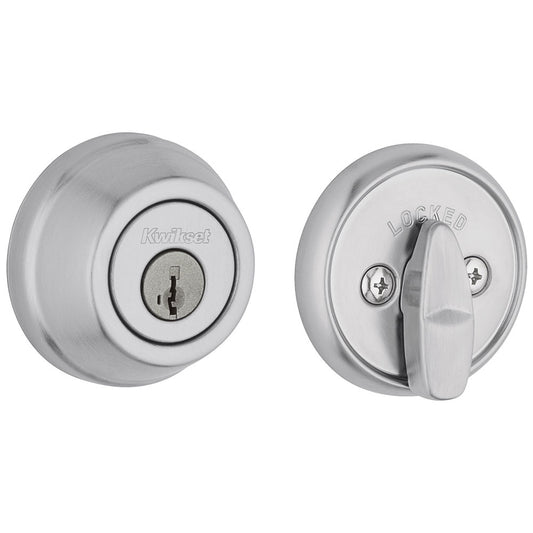 782 26D SMT SCAL SCS UL K3 1-Cyl Deadbolt - Satin Chrome