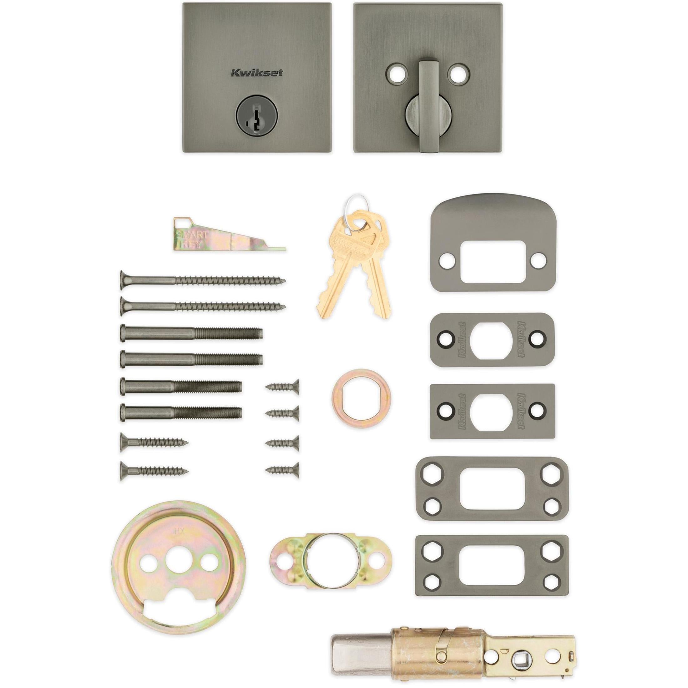 258 SQT 18G SMT 6AL STRKP K3 Downtown 1-Cyl Deadbolt - Gunmetal