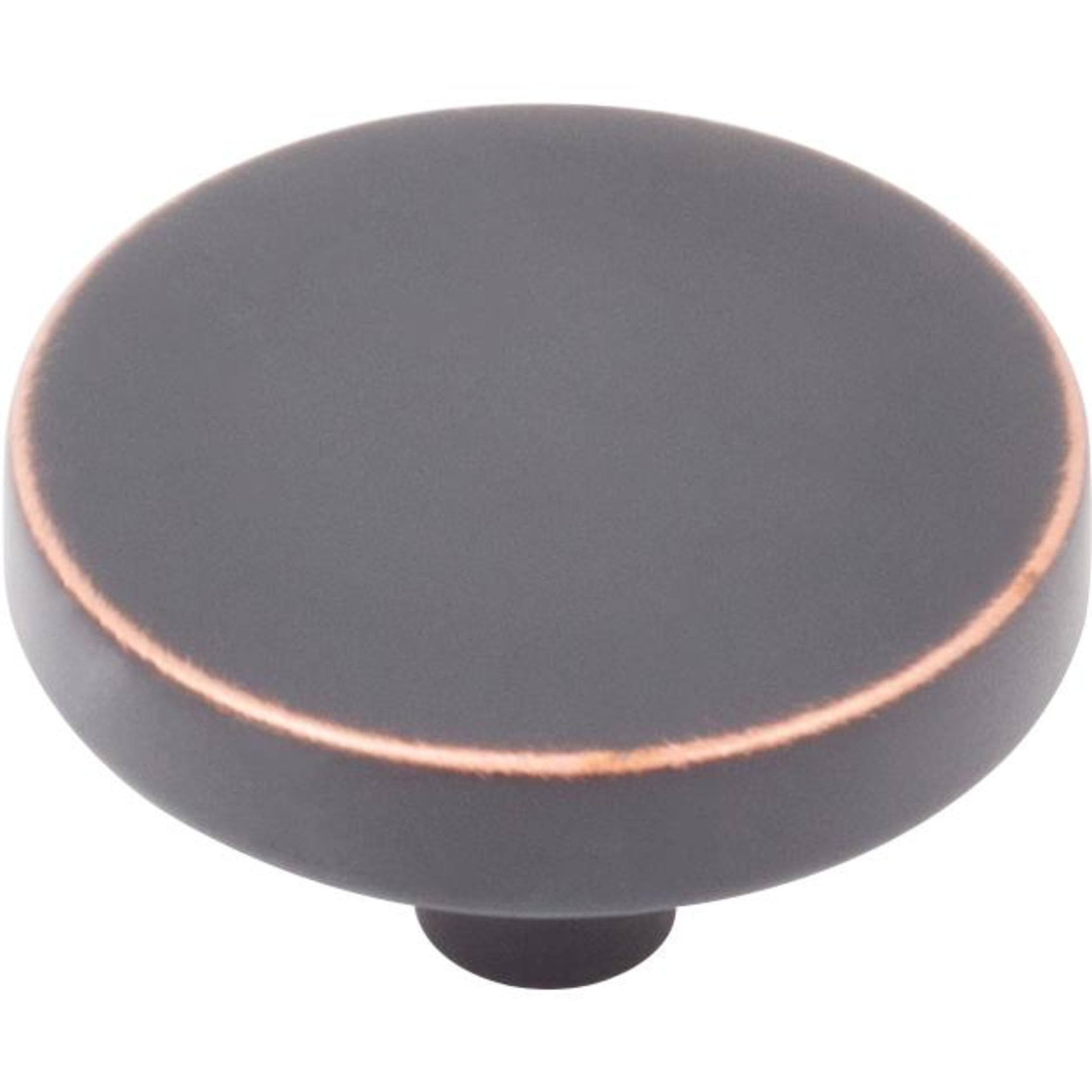 Contemporary Round Cabinet Knob, 1-1/2 Inches, Zinc Base Material