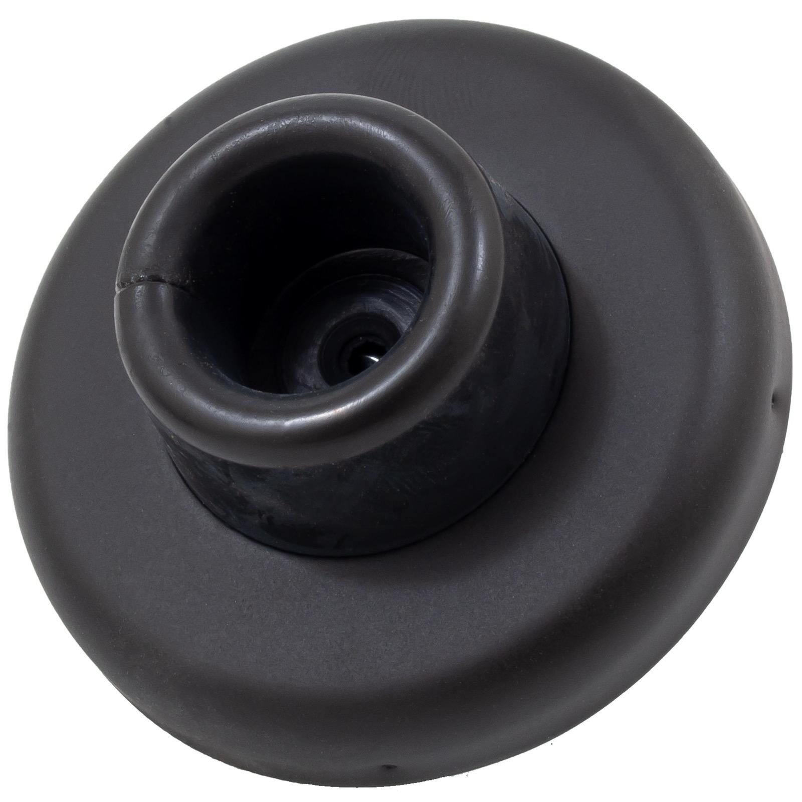 Stone Harbor Hardware Concave Wall Door Stop, 2-1/4 Inches, Matte Black