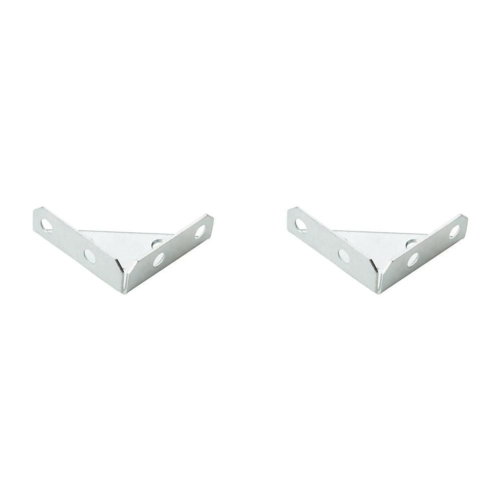 V124 2" Corner Brace 2/pk - Zinc Plated