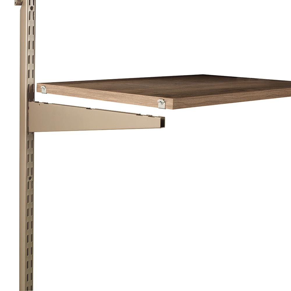 Closet Culture by Knape & Vogt Hardware Pack: Shelf Clips for 6 Wood Shelves, with Mounting Screws (Silver)