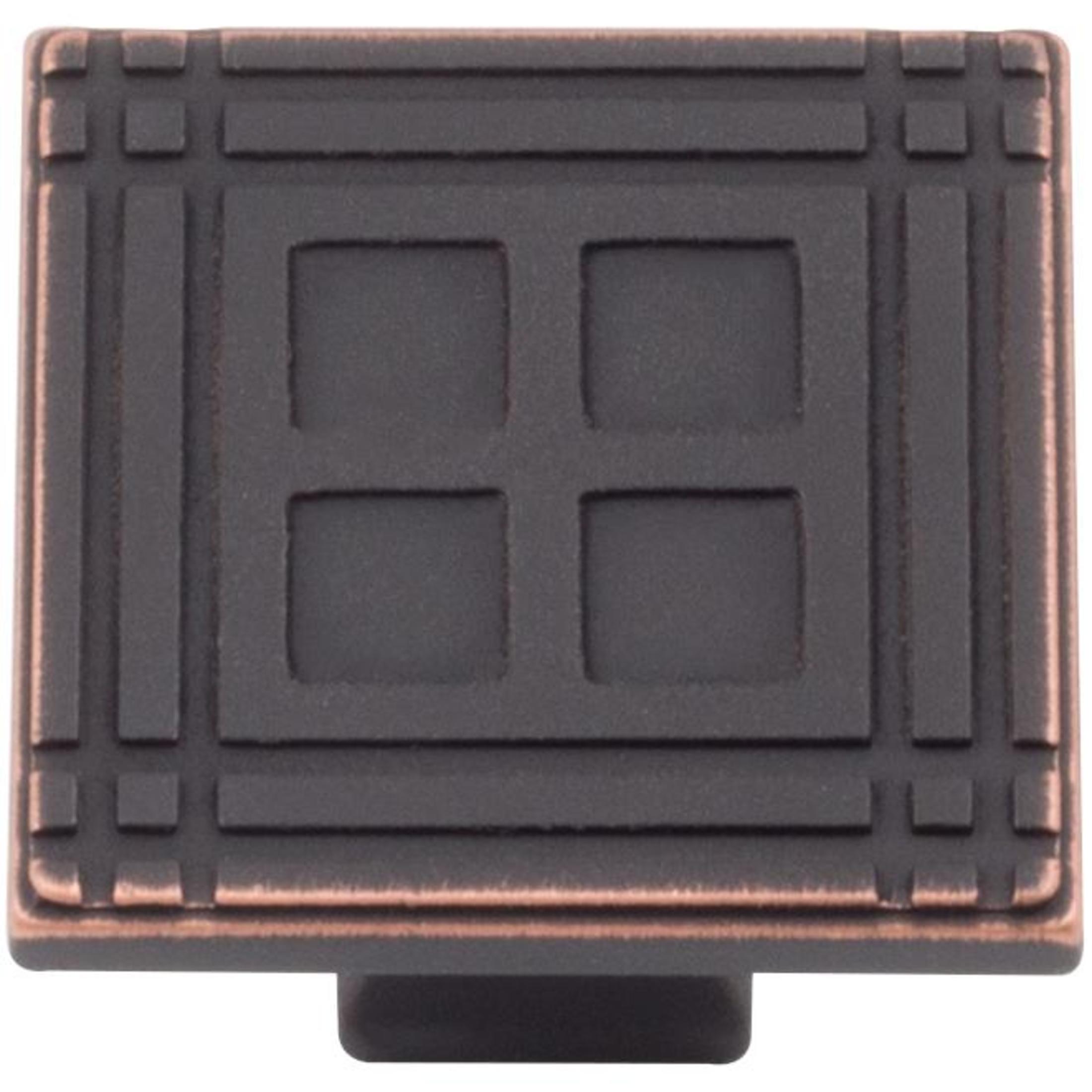 Arts & Crafts Square Cabinet Knob