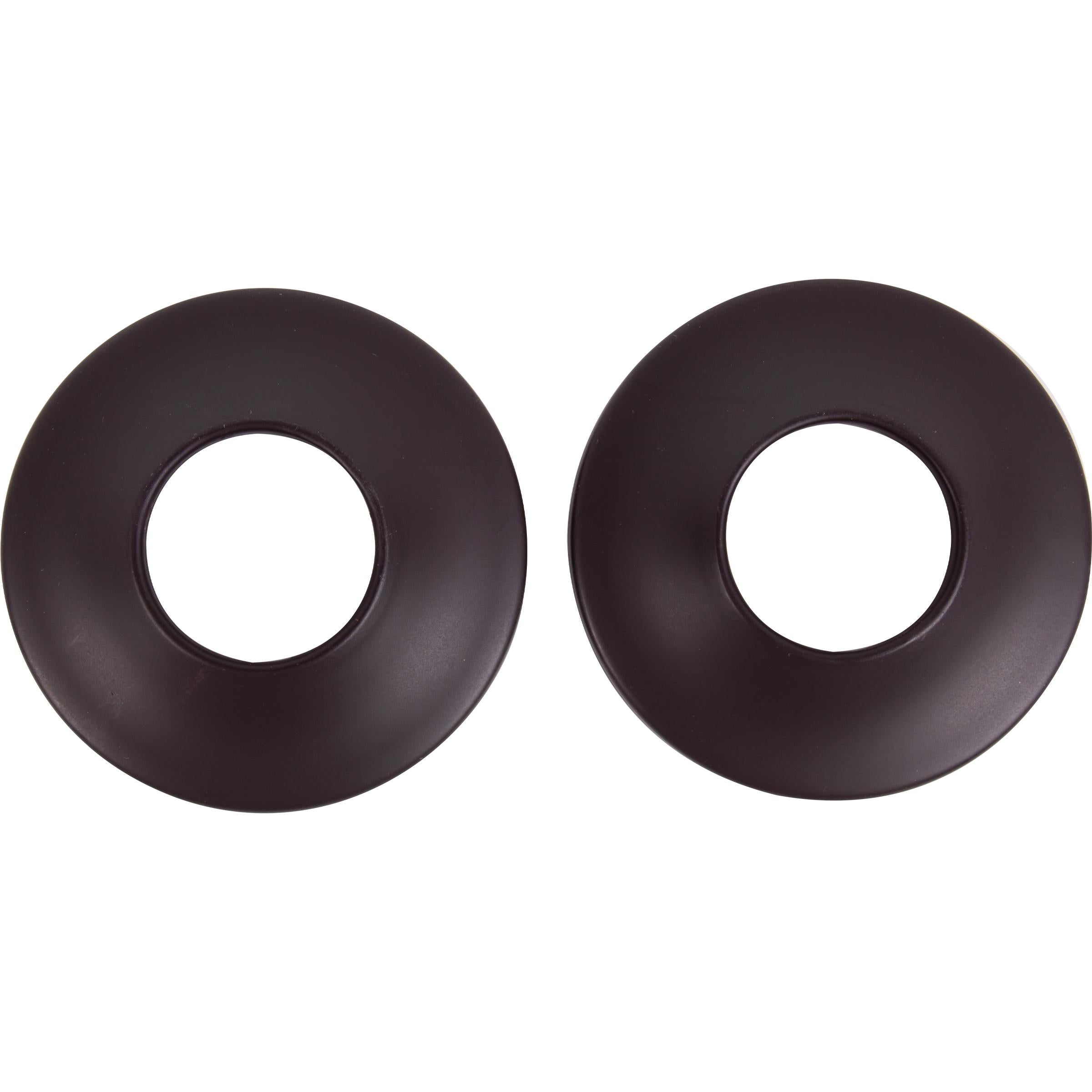 Stone Harbor Hardware Flanges for Straight Shower Rods, Concealed Screws, Dark Bronze