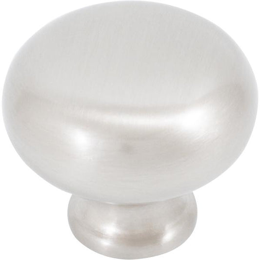 Stone Harbor Hardware Round Cabinet Knob, 1-1/4 Inches, Satin Nickel