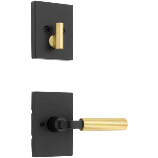 971MAL RCT 514/4 Mirada Trim Pack for 818 Handlesets - Matte Black with Satin Brass