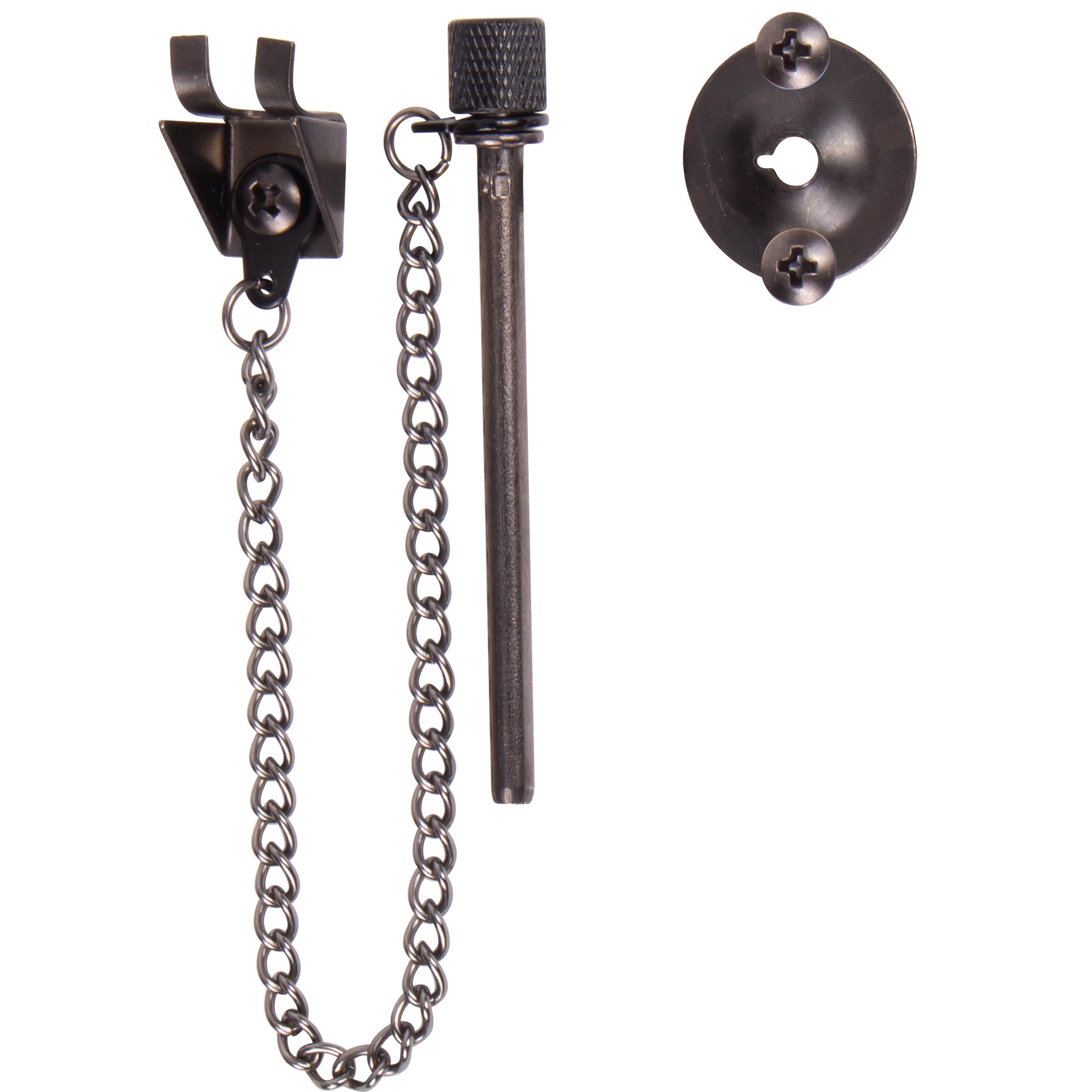 Stone Harbor Hardware Sliding Patio Door Security Pin, Matte Black