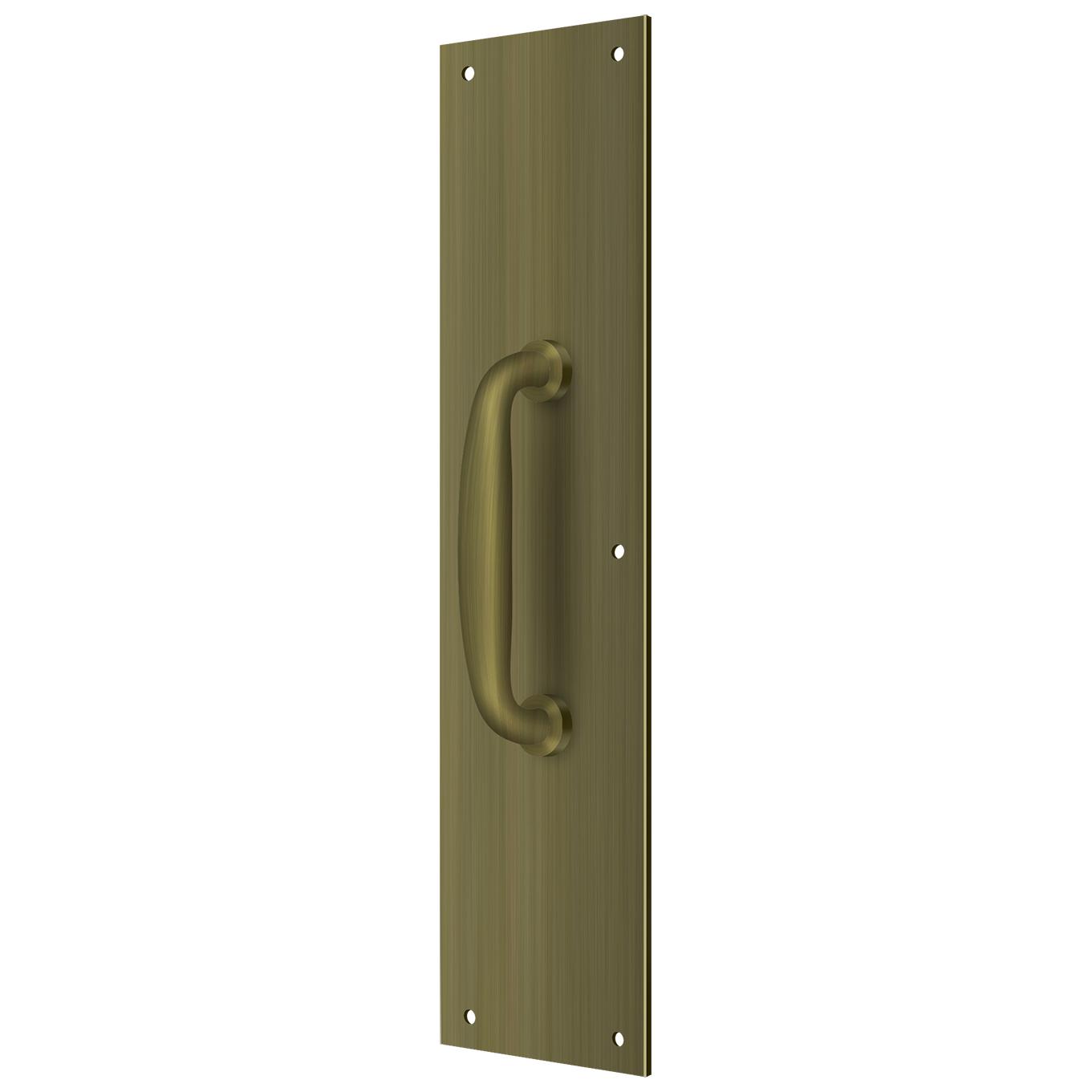 PPH55U5 3-1/2" x 15" Pull Plate - Antique Brass