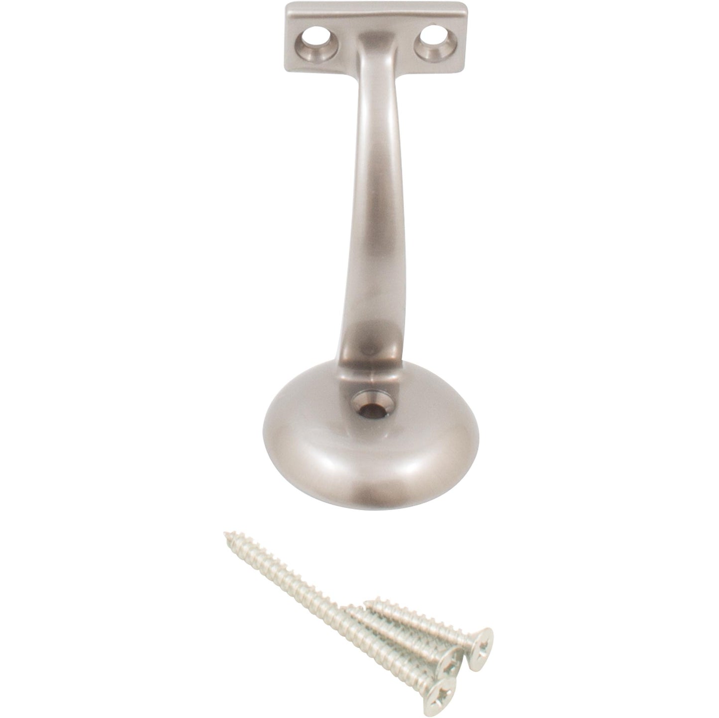 Stone Harbor Hardware Heavy-Duty Extended Handrail Bracket, Satin Nickel