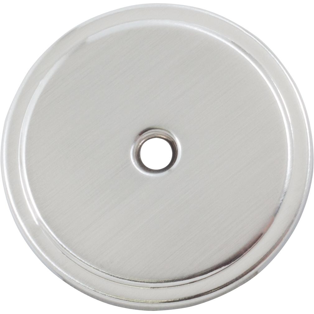 Stone Harbor Hardware Bi-Fold Closet Door Knob Backplate, 1-3/4 Inches, Satin Chrome