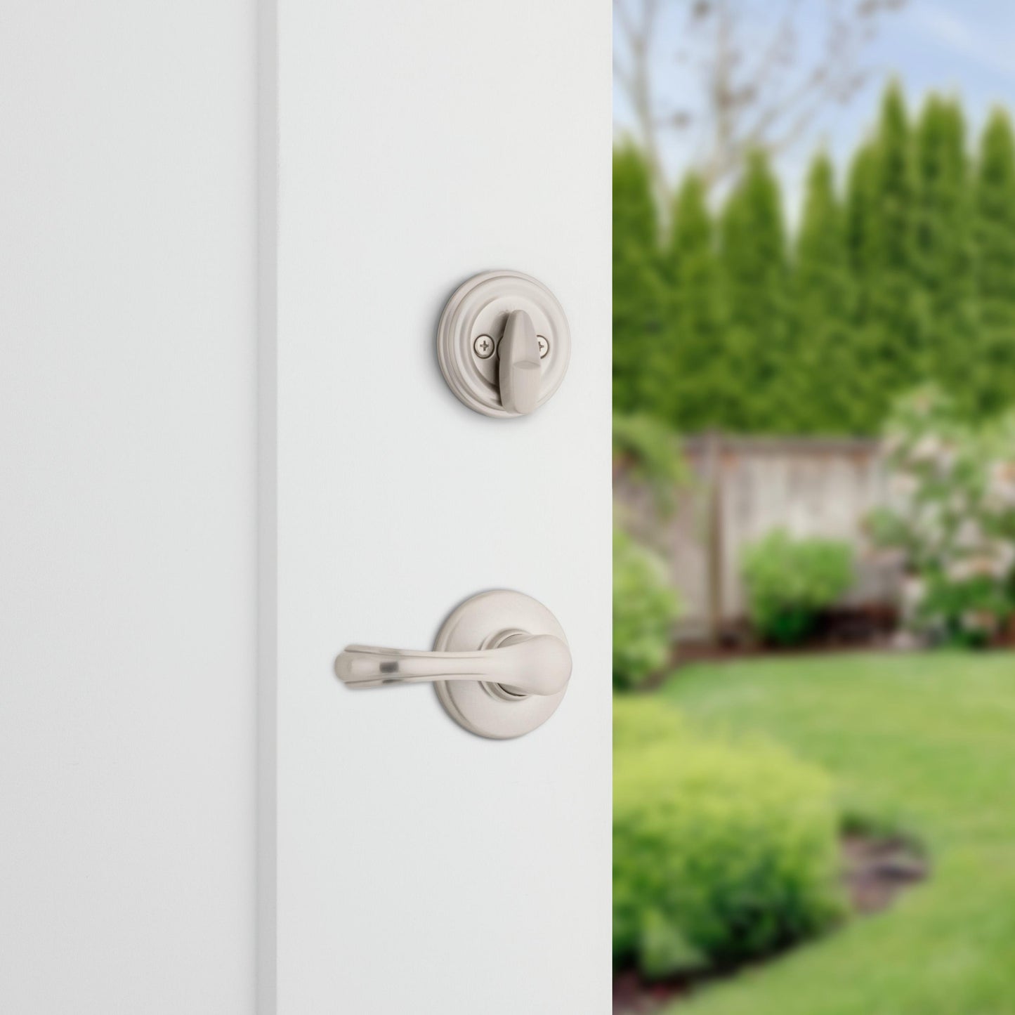 966DNL 15 UNIV Dorian Trim Pack for 687 / 800 Handlesets - Satin Nickel