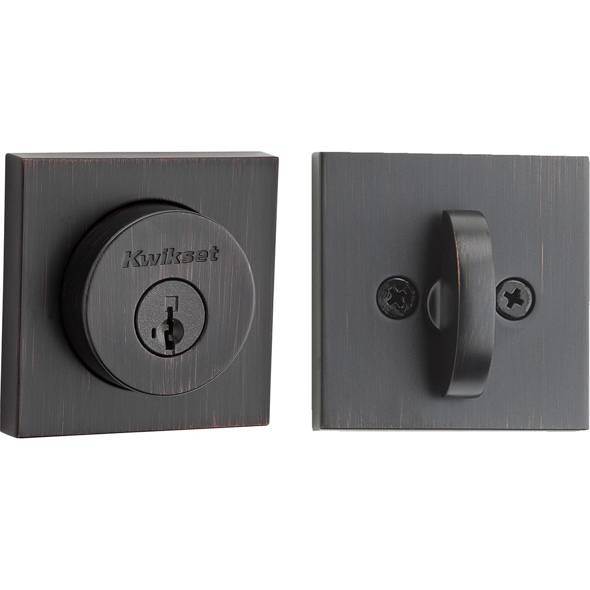 158 SQT 11P SMT 6AL STRKP K3 Halifax 1-Cyl Deadbolt - Venetian Bronze