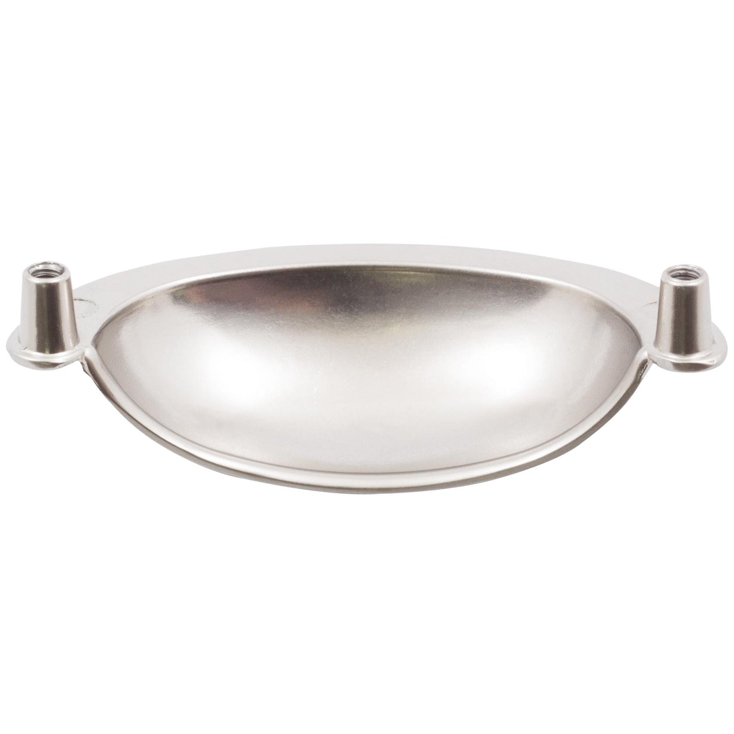 Stone Harbor Hardware Cup  Cabinet Pull, 3 Inches, Satin Nickel