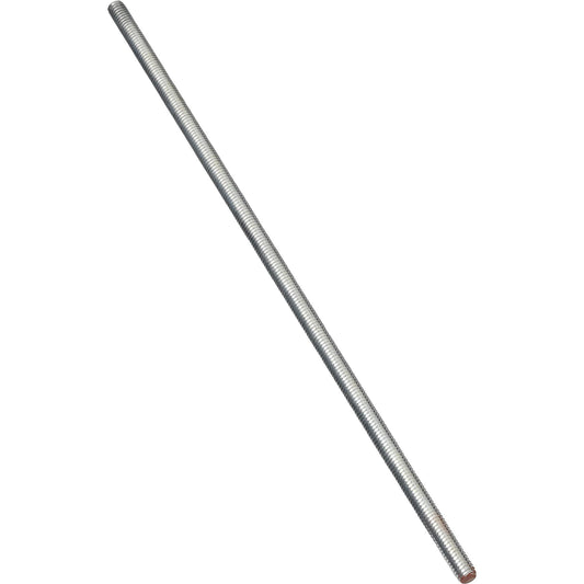 4000BC 5/16" -18 x 72" Steel Threaded Rod - Zinc Plated