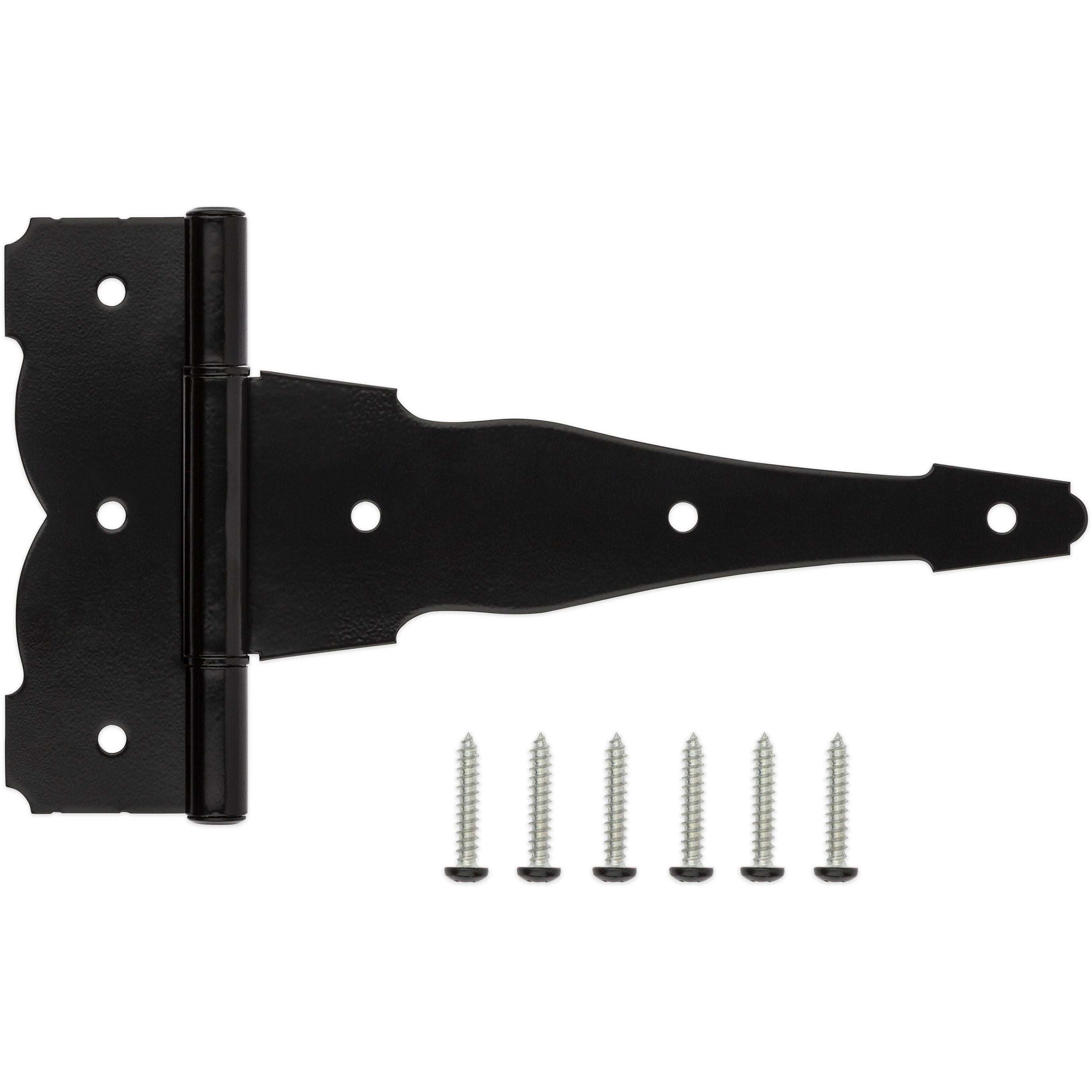 National Hardware - V1119 10" Decorative T Hinge - Black