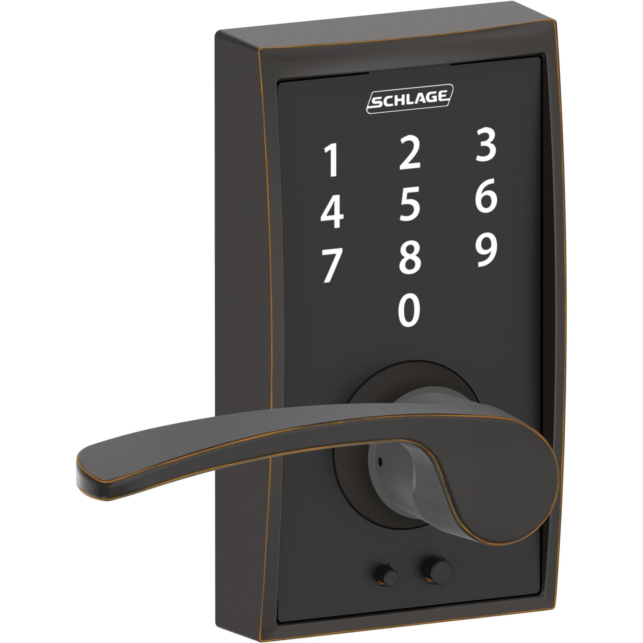 FE695CEN716MER 16-086 10-027 Merano / Century Touch Keyless Lever - Aged Bronze