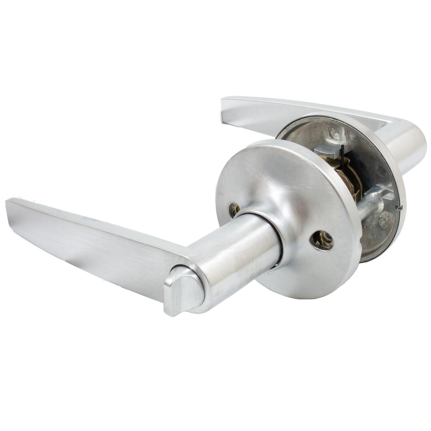 Stone Harbor Hardware Tucson Door Lever, Privacy (Bed/Bath) Latch, Satin Chrome