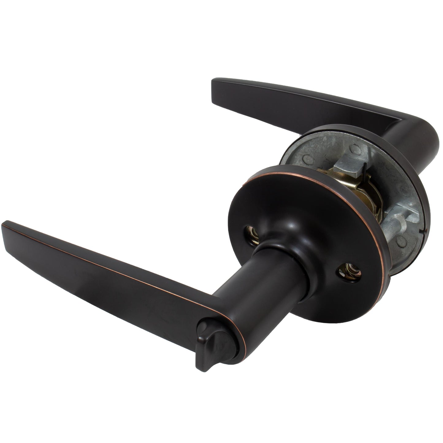 Stone Harbor Hardware Tucson Door Lever, Privacy (Bed/Bath) Latch, Vintage Bronze