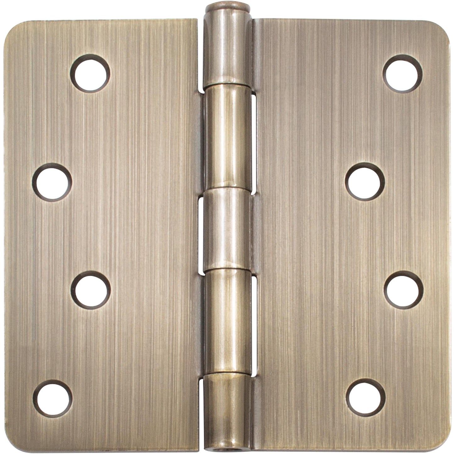 Stone Harbor Hardware Standard Hinge, 4 Inches, 1/4" Radius Corner, Bulk Pack (100 Each), Antique Brass