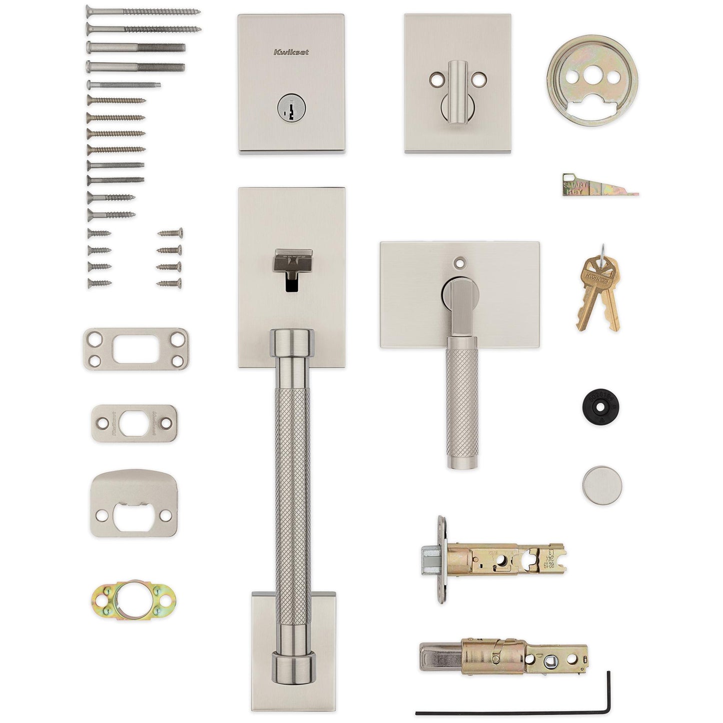818PVH LIP 15 SMT 6AL STRKP Prava Handleset for 971 Trims - Satin Nickel