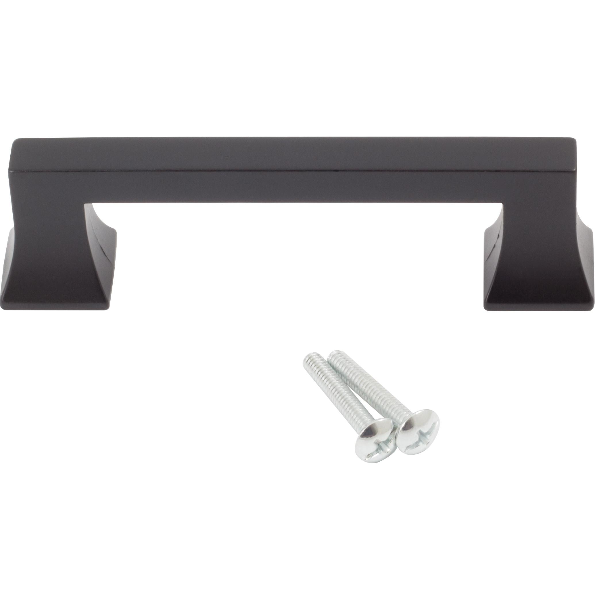 Stone Harbor Hardware Livingstone Cabinet Pull, 3 Inches, 96 Millimeters, Matte Black