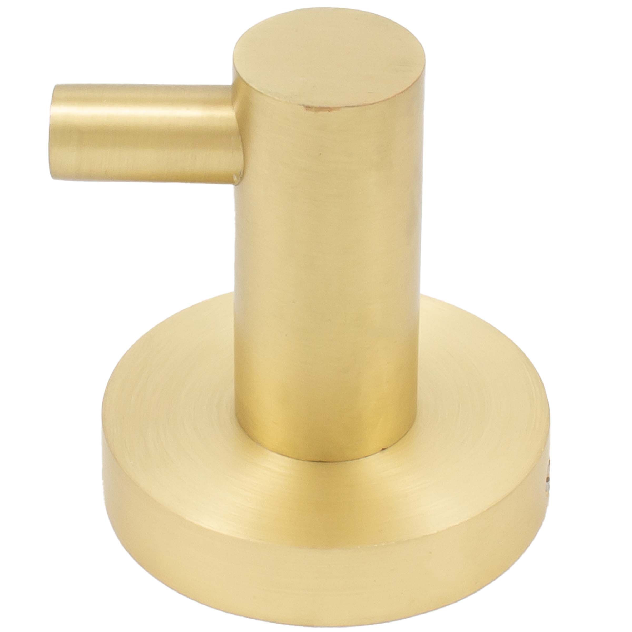 Stone Harbor Hardware Zurich Robe Hook, Satin Brass