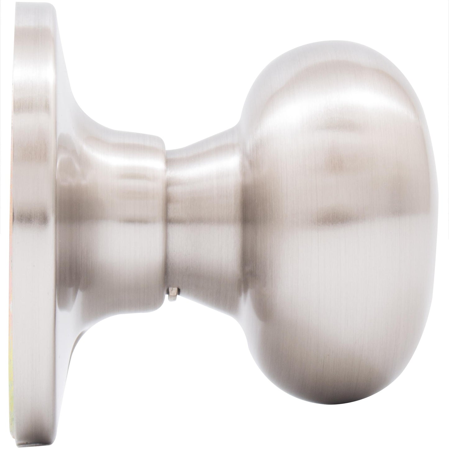 Stone Harbor Hardware Highland Door Knob, Dummy (Non-Turning) Latch, Satin Nickel