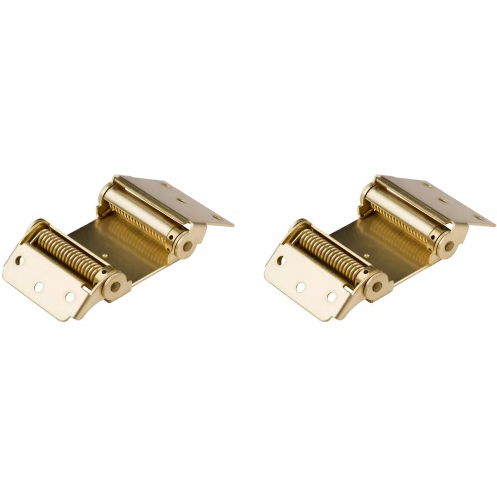 National Hardware - V127 3" Double-Acting Spring Hinge 2/pk - Polished Brass