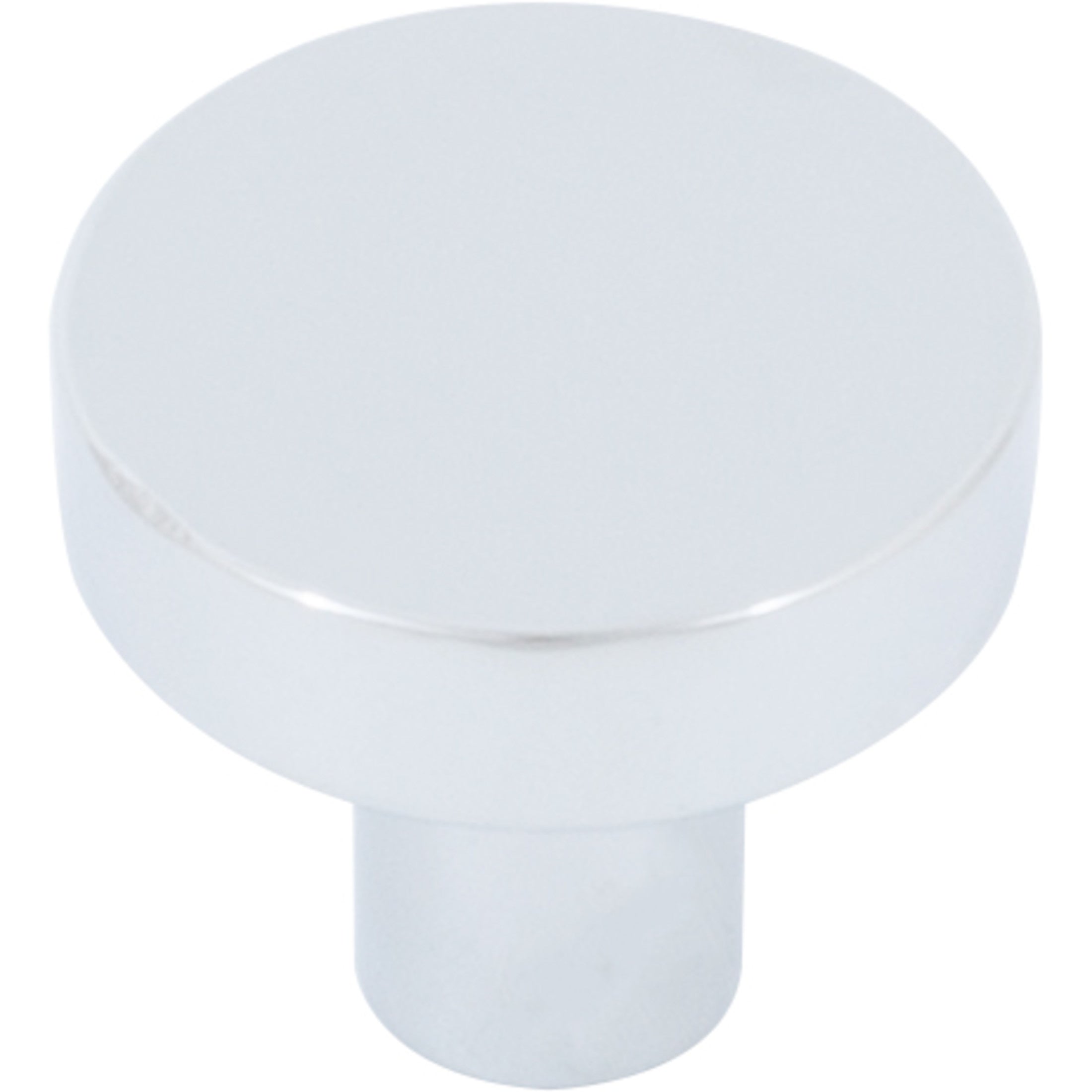 Contemporary Round Cabinet Knob, 1 Inch, Zinc Base Material