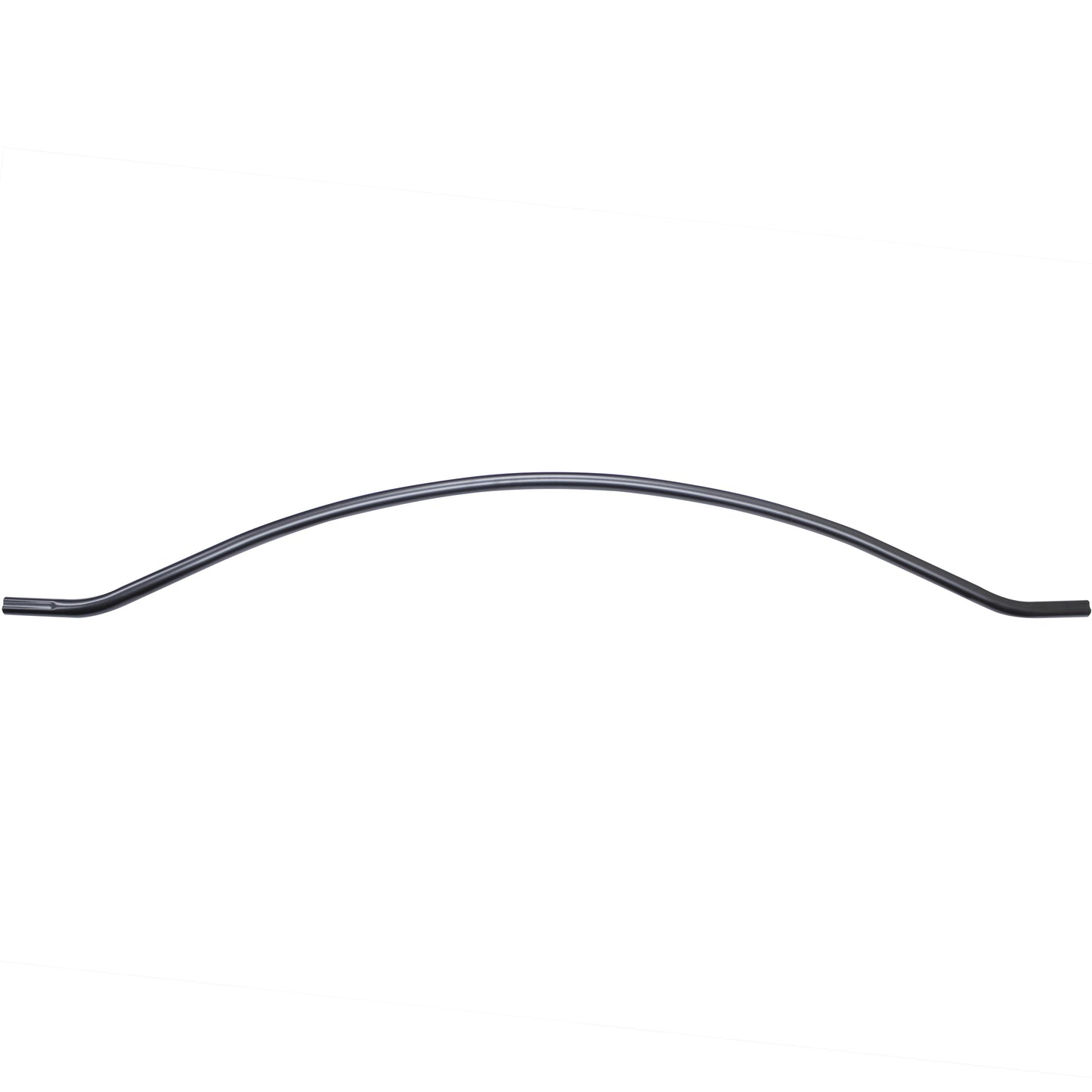 Stone Harbor Hardware Curved Shower Rod, 5 Feet, 3" Diameter Rose, Exposed Screws, Dark Bronze