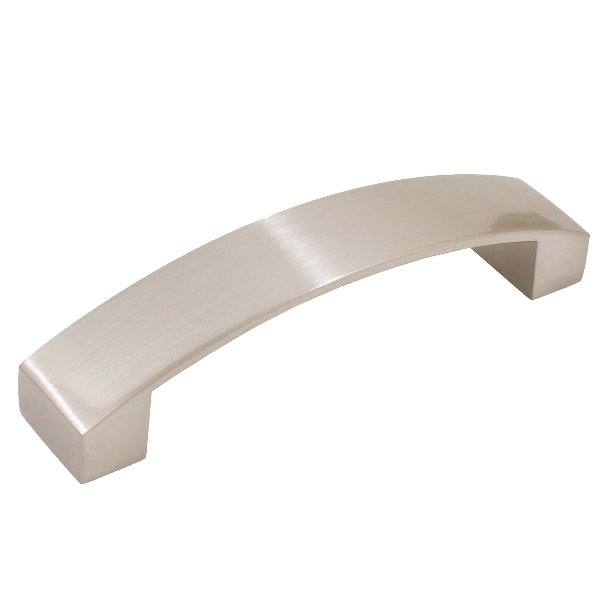 Stone Harbor Hardware Zephyr Cabinet Pull, 96 Millimeters, Satin Nickel