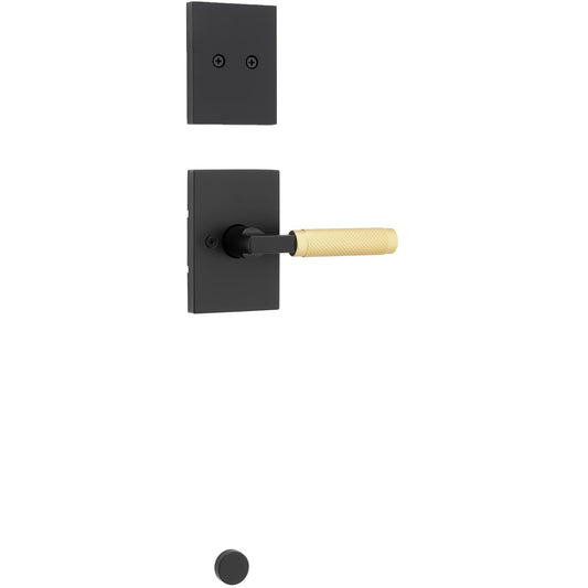 973PVL RCT 514/4 Prava Dummy Trim Pack for 819 handlesets - Matte Black with Satin Brass