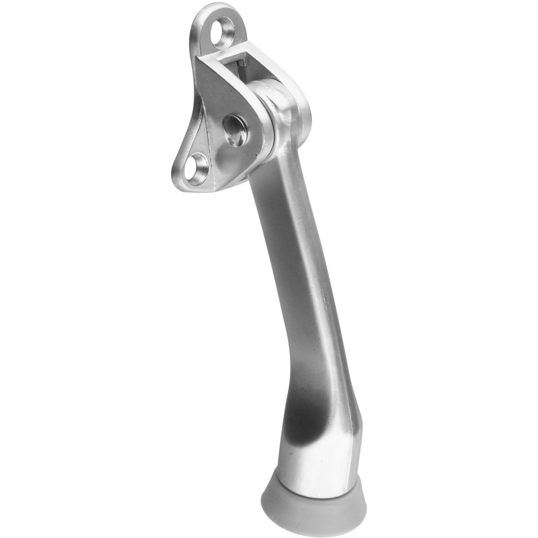 National Hardware - V238 4” Kickdown Door Stop - Satin Chrome