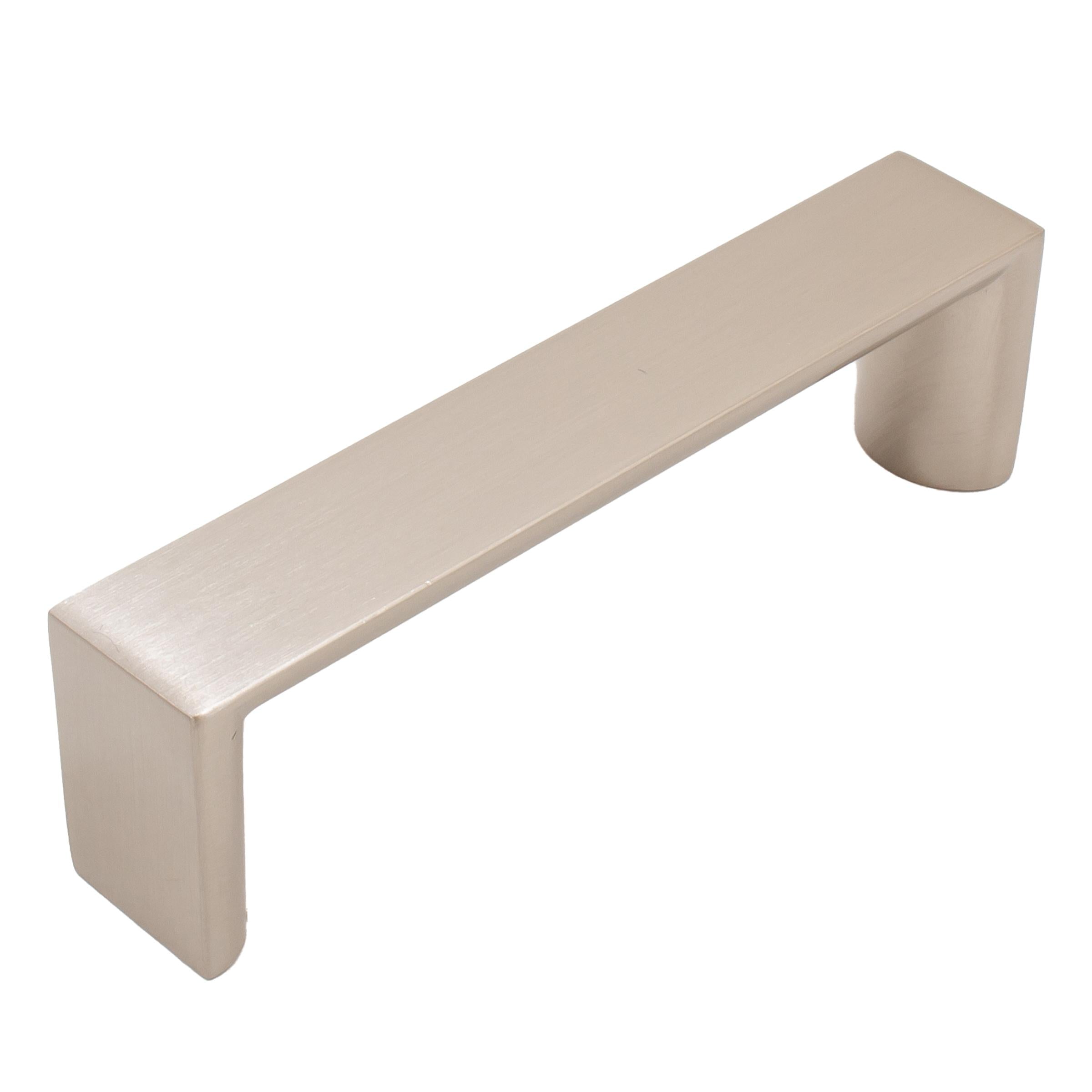 Stone Harbor Hardware Plateau Cabinet Pull, 96 Millimeters, Satin Nickel