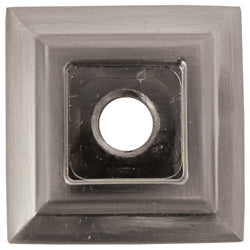 Stone Harbor Hardware Contemporary Square Backplate, 7/8" x 7/8", 2-Pack, Satin Nickel