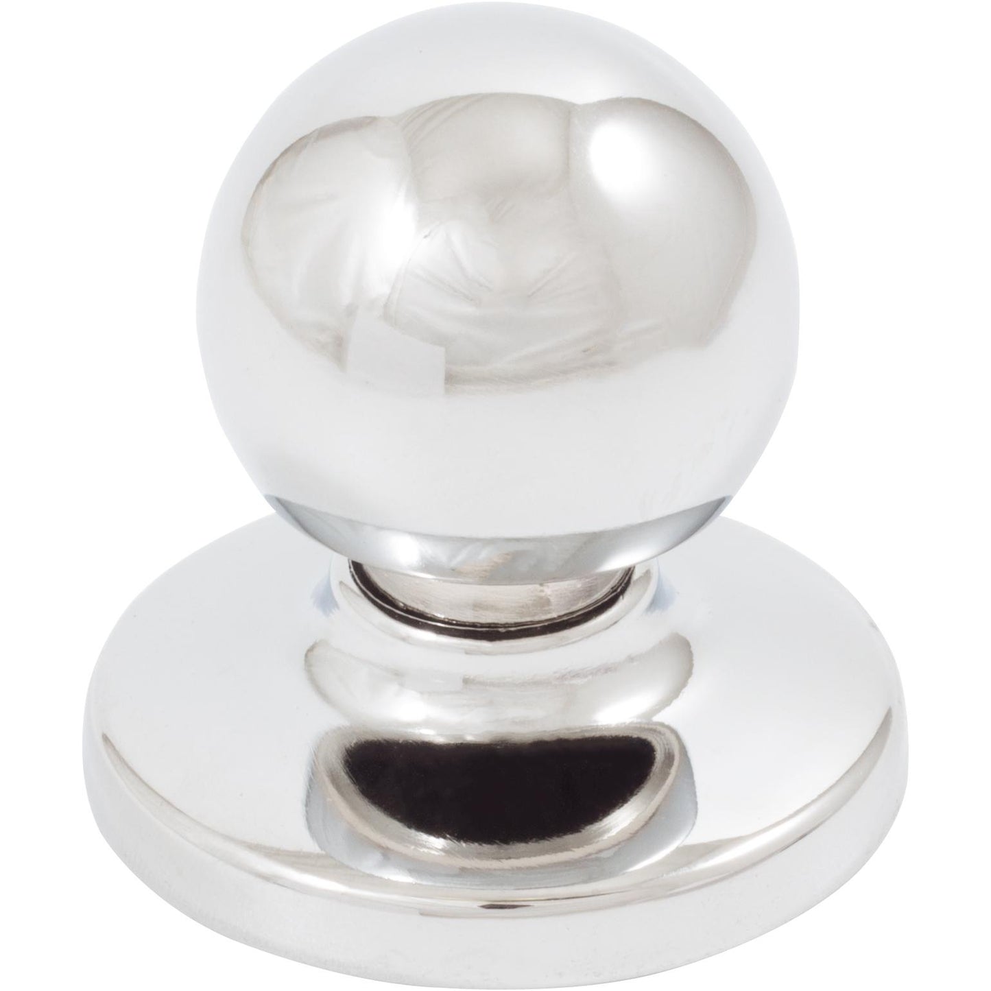 Stone Harbor Hardware Die-Cast Round Bi-Fold Door Knob, 1-1/4 Inches with 1-3/4" Backplate, Polished Chrome