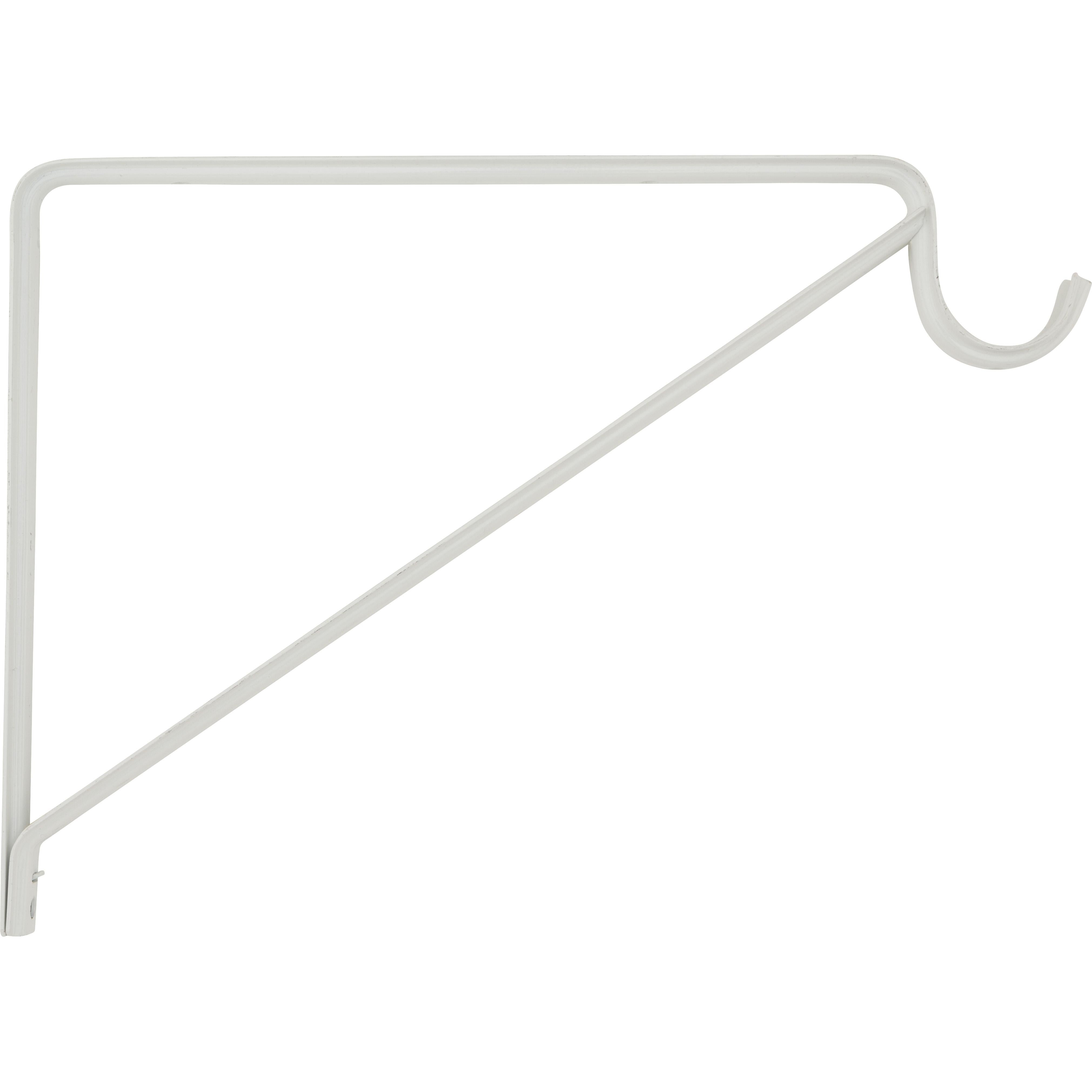 208BC Shelf / Rod Bracket - White