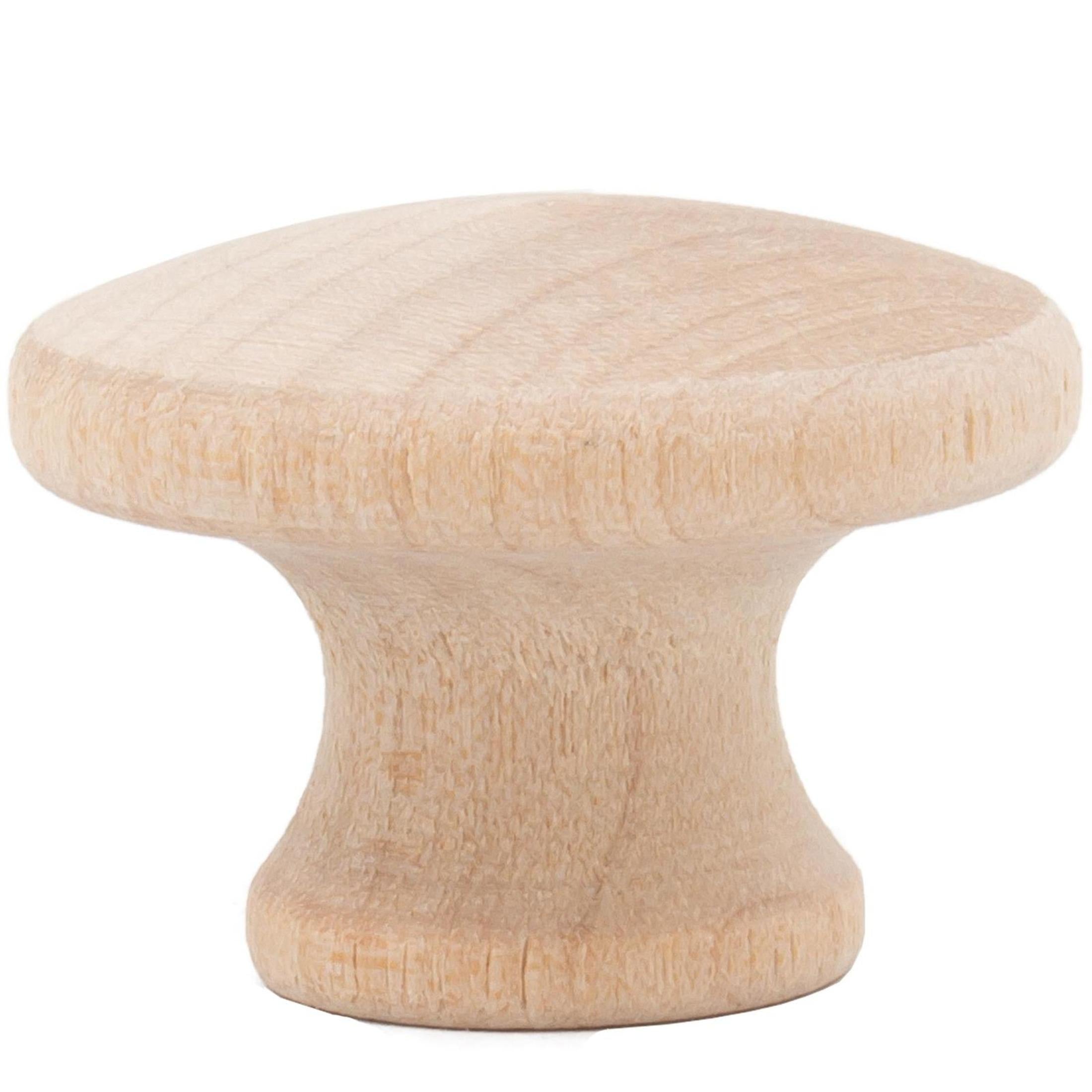 Wood Cabinet Knob, Birch Wood
