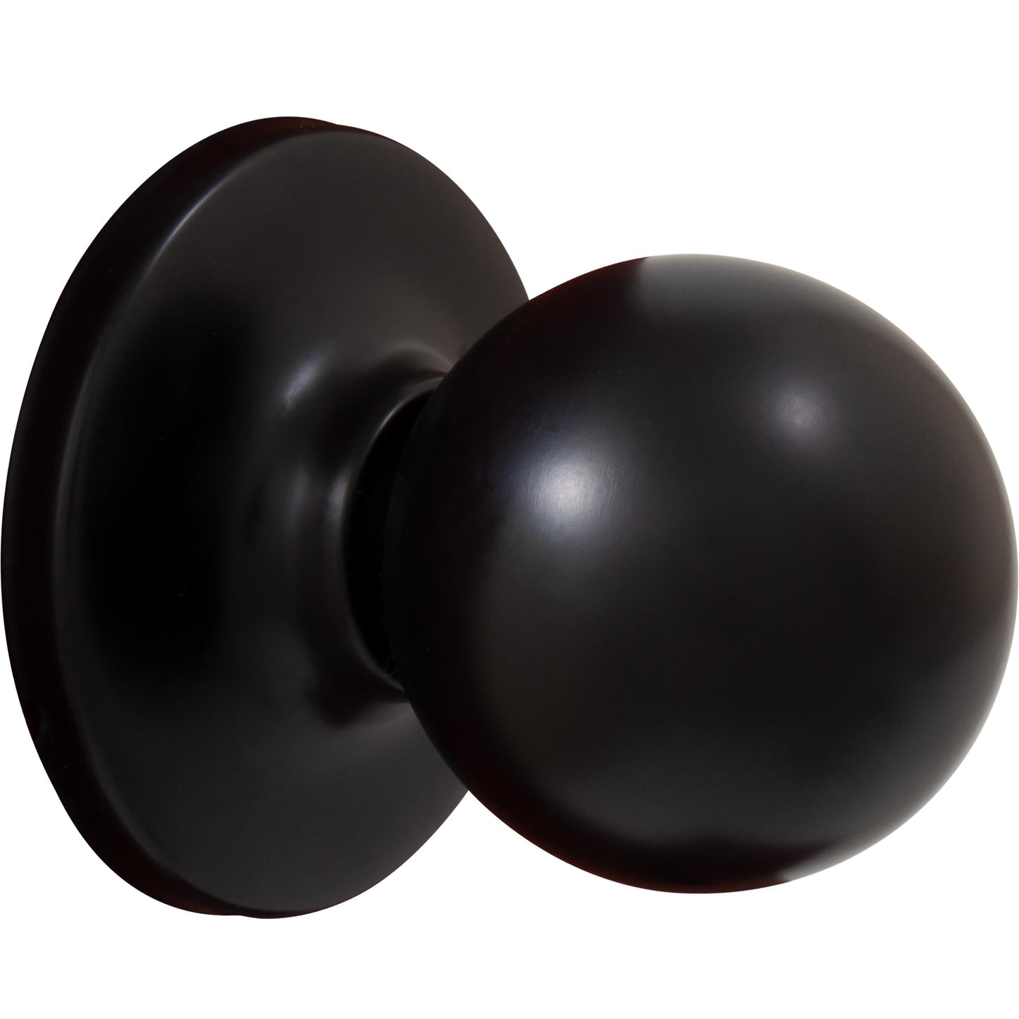 Stone Harbor Hardware Ball Door Knob, Passage (Hall/Closet) Latch, Matte Black