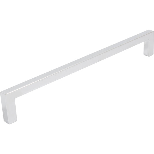 Stone Harbor Hardware Contemporary Square Cabinet Pull, 224 Millimeters, Zinc Base Material, Polished Chrome